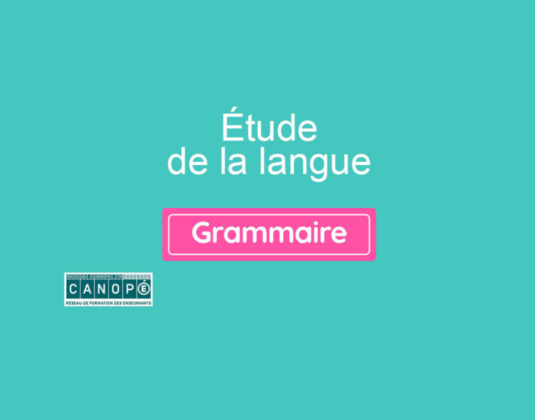 Grammaire / Canopé